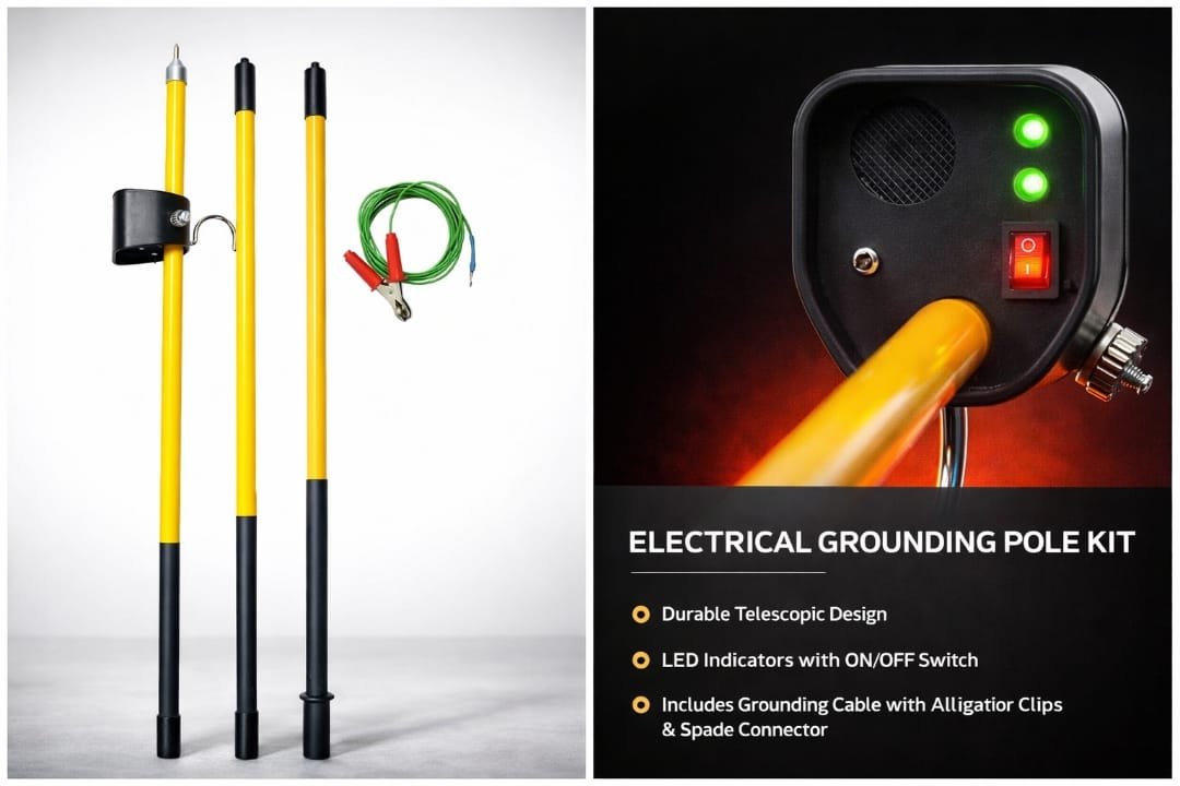 11 kV Audio-Visual Soft Discharge & Earthing Rod — detail view